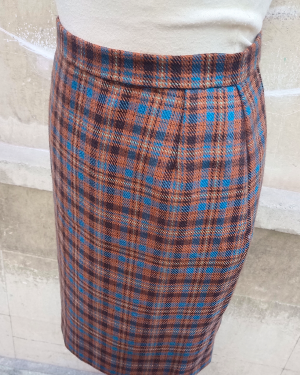 Falda cuadros Estilo Ingles 60s Mod style checked skirt