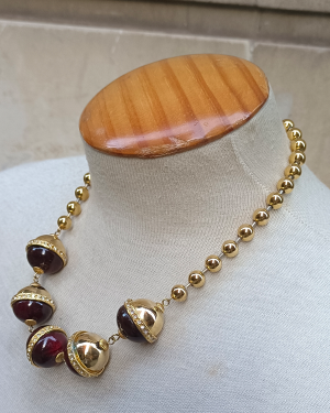 Conjunto Collar Pendientes Leritz Barcelona 1980s Neclace Earrings Set